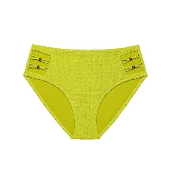 Women's Crinkle Bikini Bottoms with Bead Accents Swimsuit Bathing Suit Size 1X - Picture 5 of 8